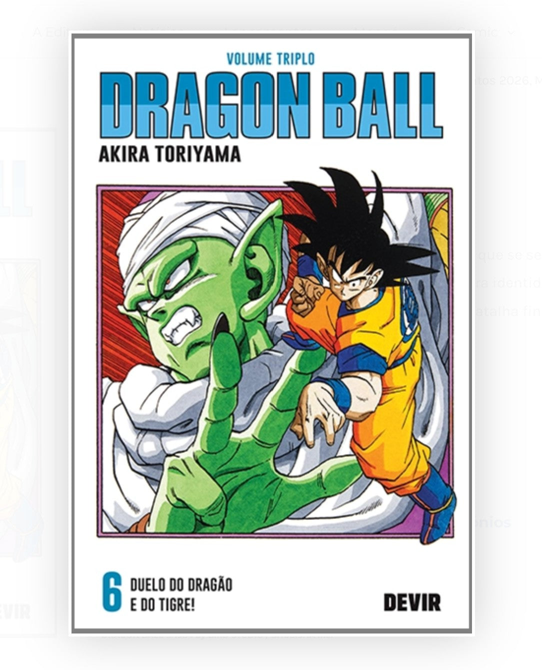 Dragon Ball Vol. 6 Mangá em Portugûes, Akira Toriyama